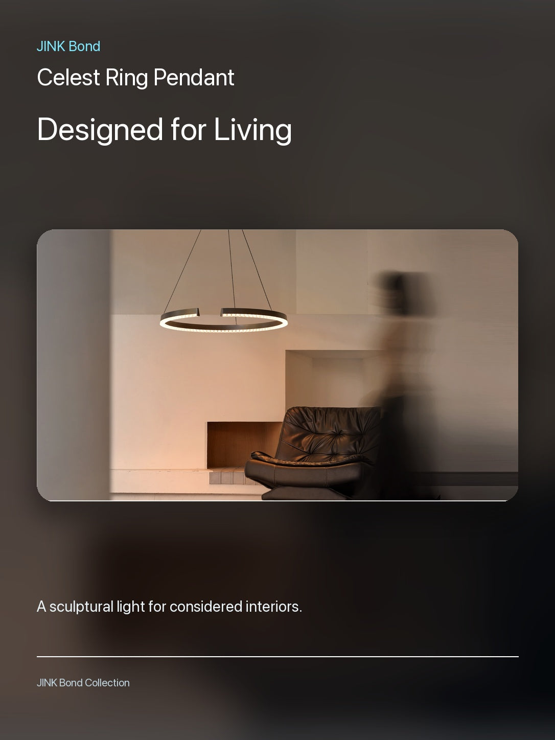 JINK Bond Celest Ring Pendant in a modern interior