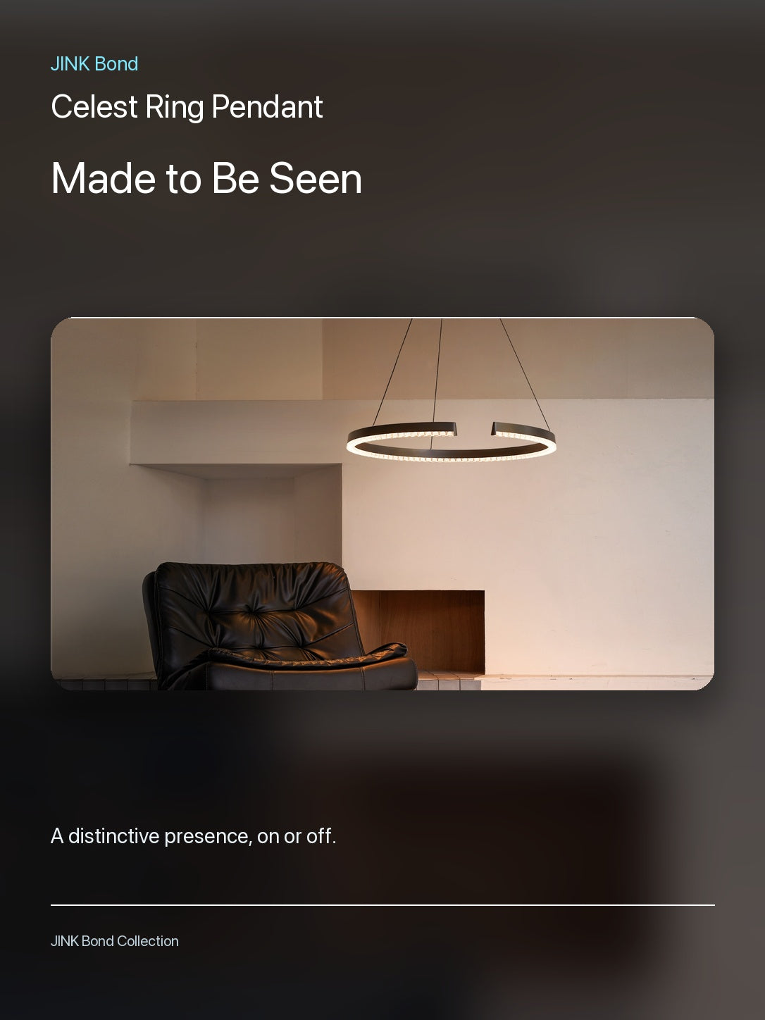 JINK Bond Celest Ring Pendant in an additional room setting