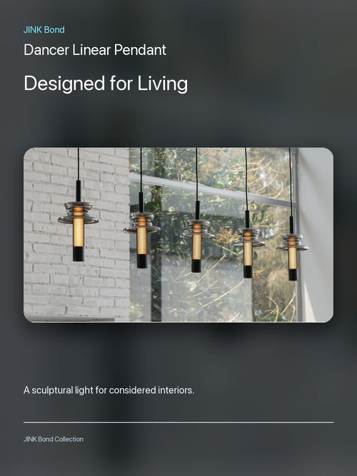 JINK Bond Dancer Linear Pendant in a modern interior