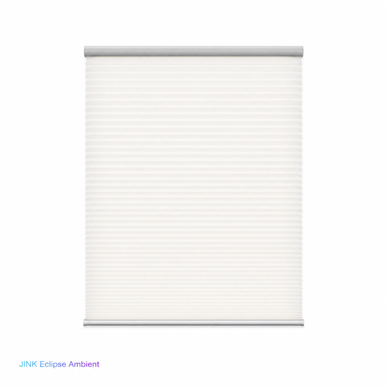 JINK Eclipse Ambient light-filtering honeycomb shade on white