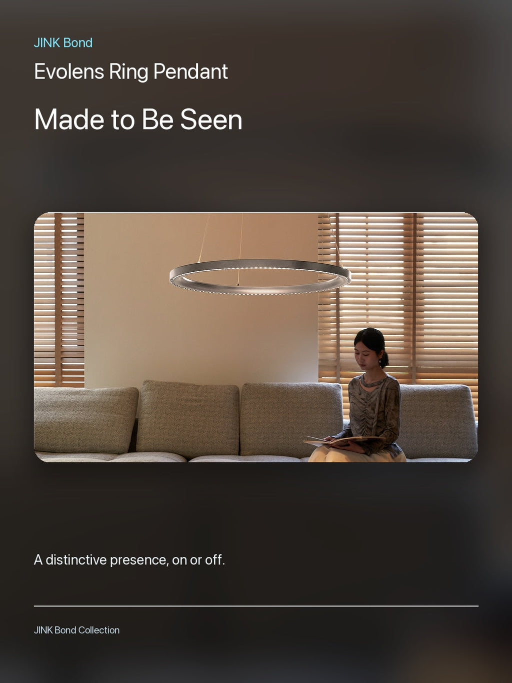 JINK Bond Evolens Ring Pendant in an additional room setting