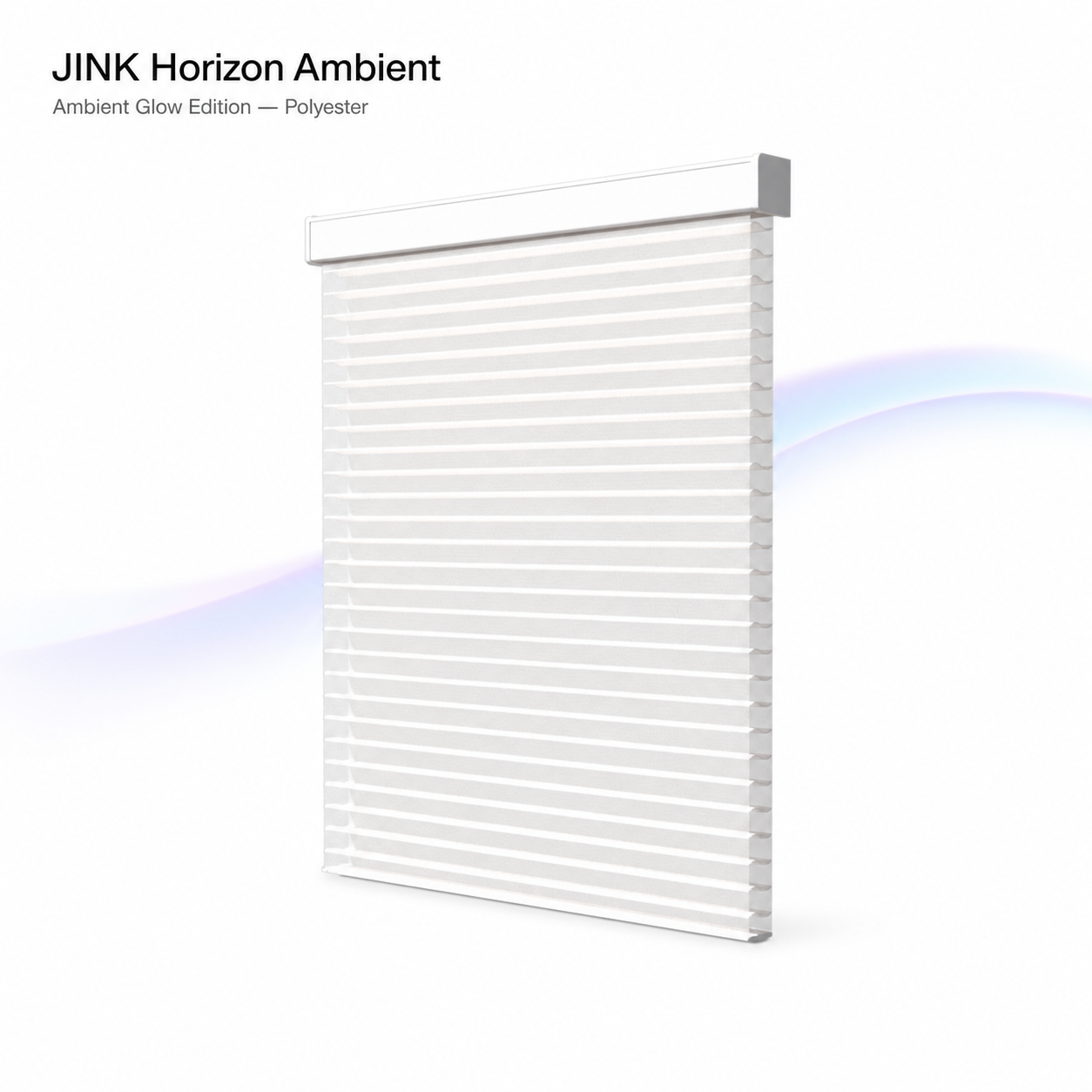 JINK Horizon Ambient Glow Edition polyester layered sheer shade on white
