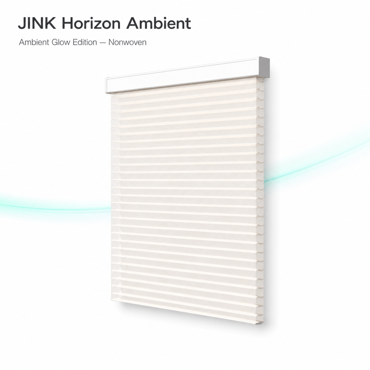 JINK Horizon Ambient Glow Edition nonwoven layered sheer shade on white