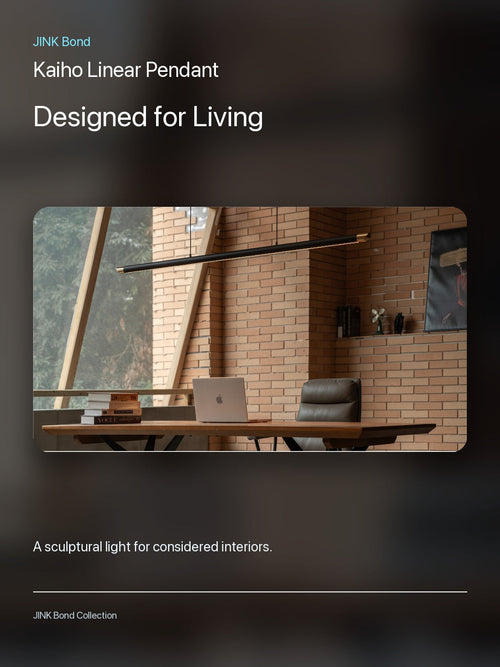 JINK Bond Kaiho Linear Pendant in a modern interior