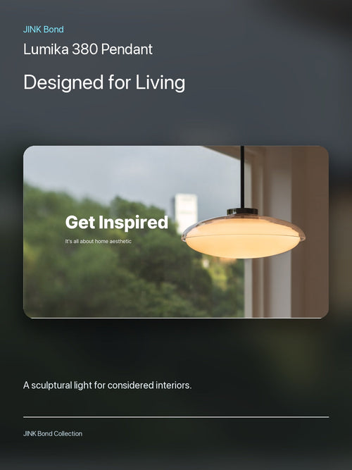 JINK Bond Lumika 380 Pendant in a modern interior