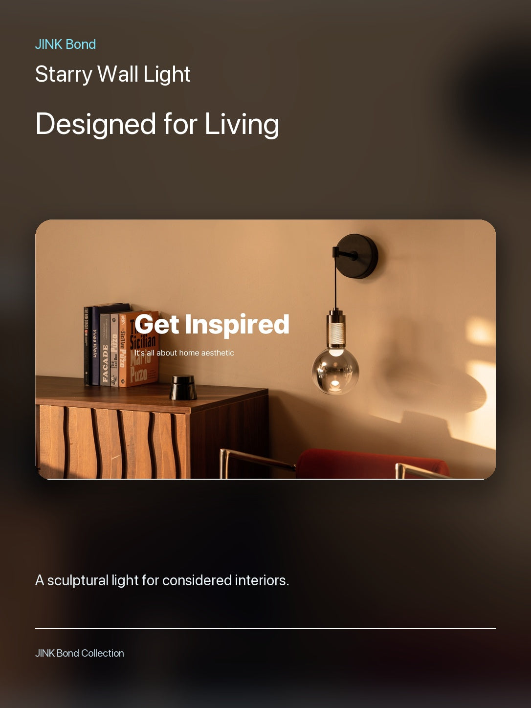 JINK Bond Starry Wall Light in a modern interior