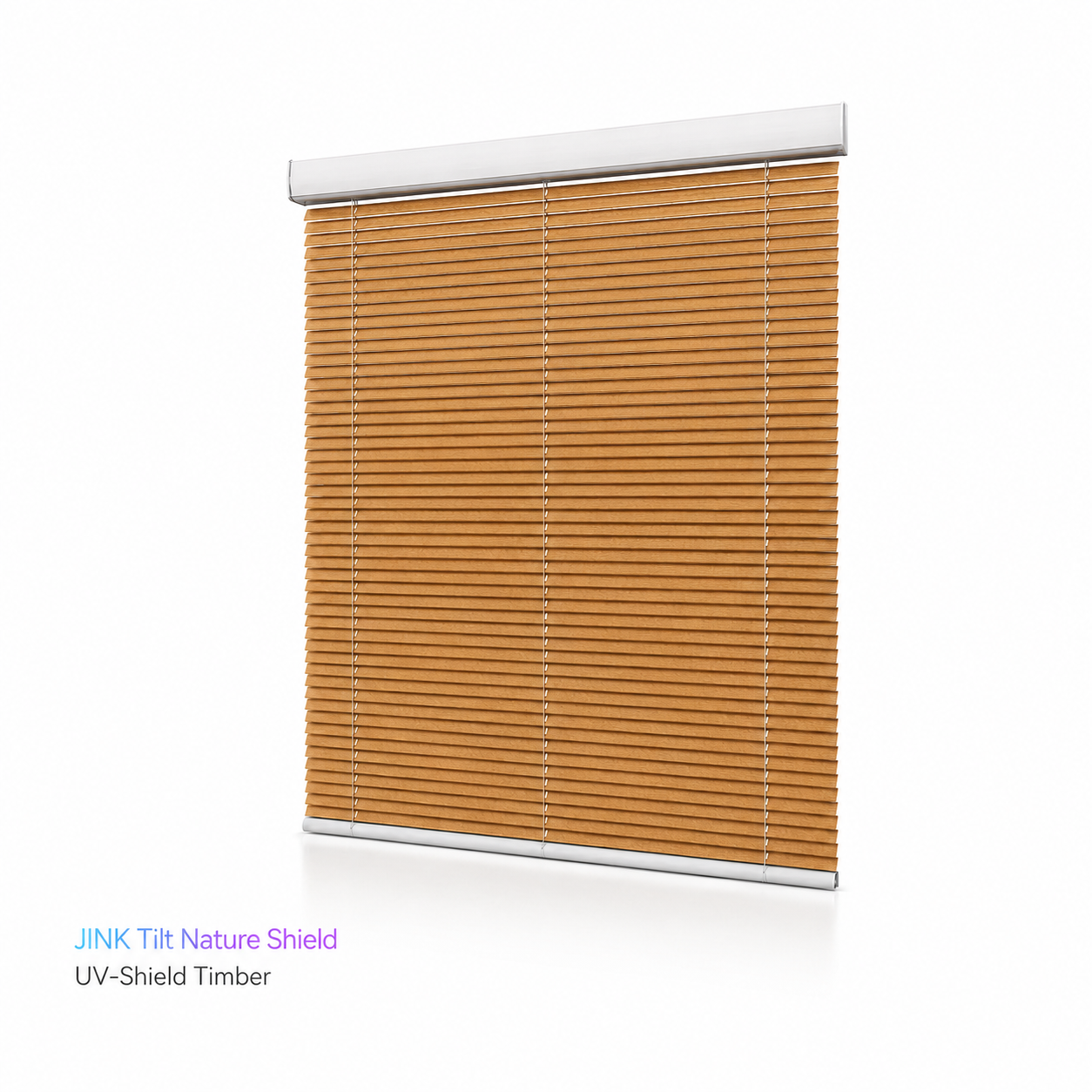 JINK Tilt Nature Shield UV-shield timber venetian blind on white