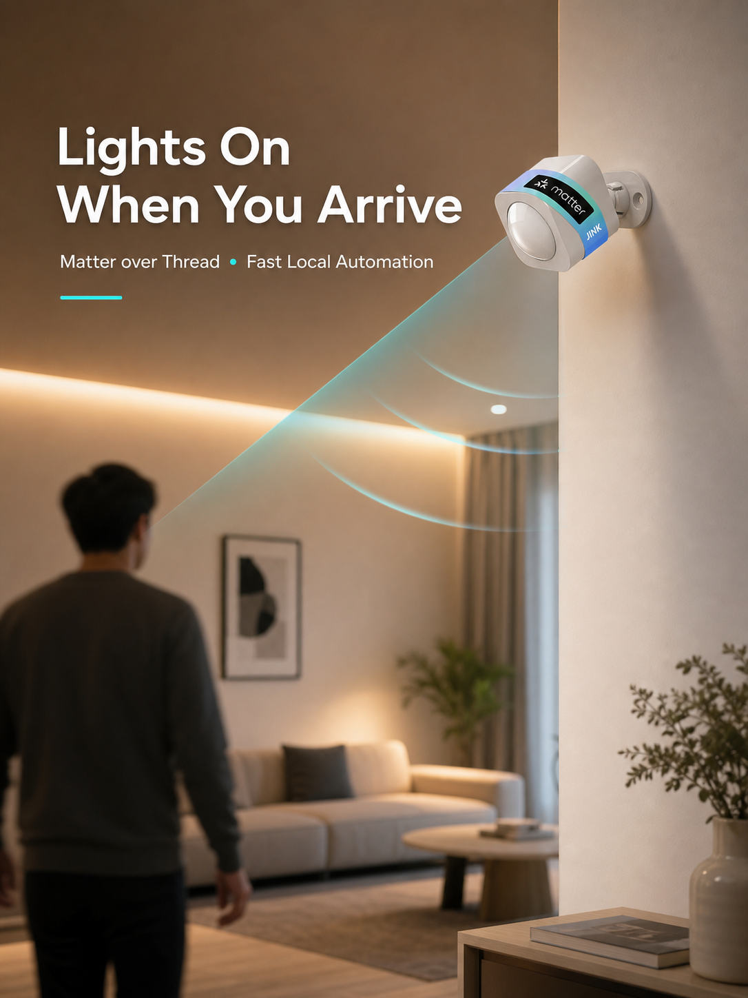 JINK PIR Motion Sensor automatic lighting lifestyle