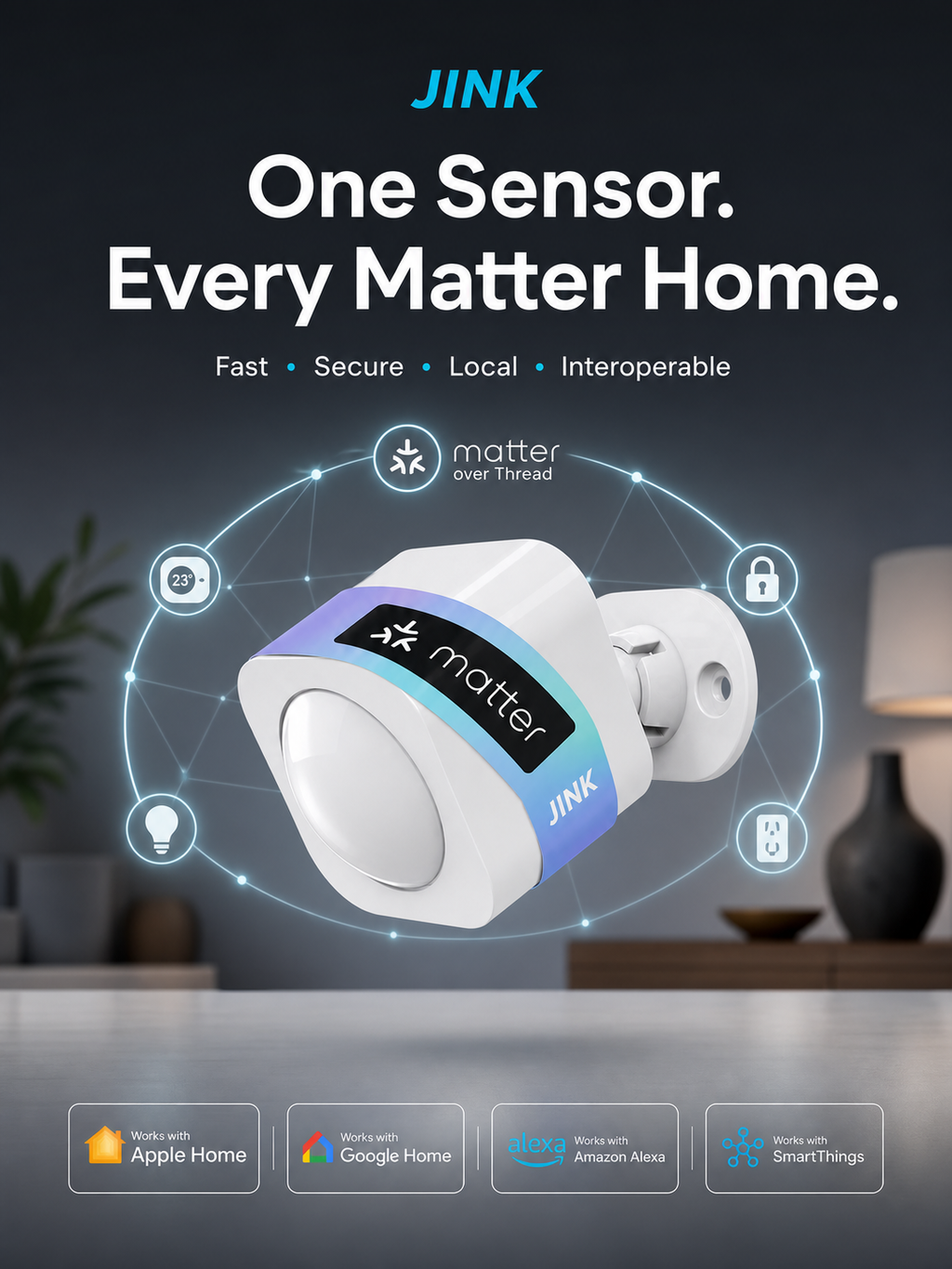 JINK PIR Motion Sensor Matter platform compatibility