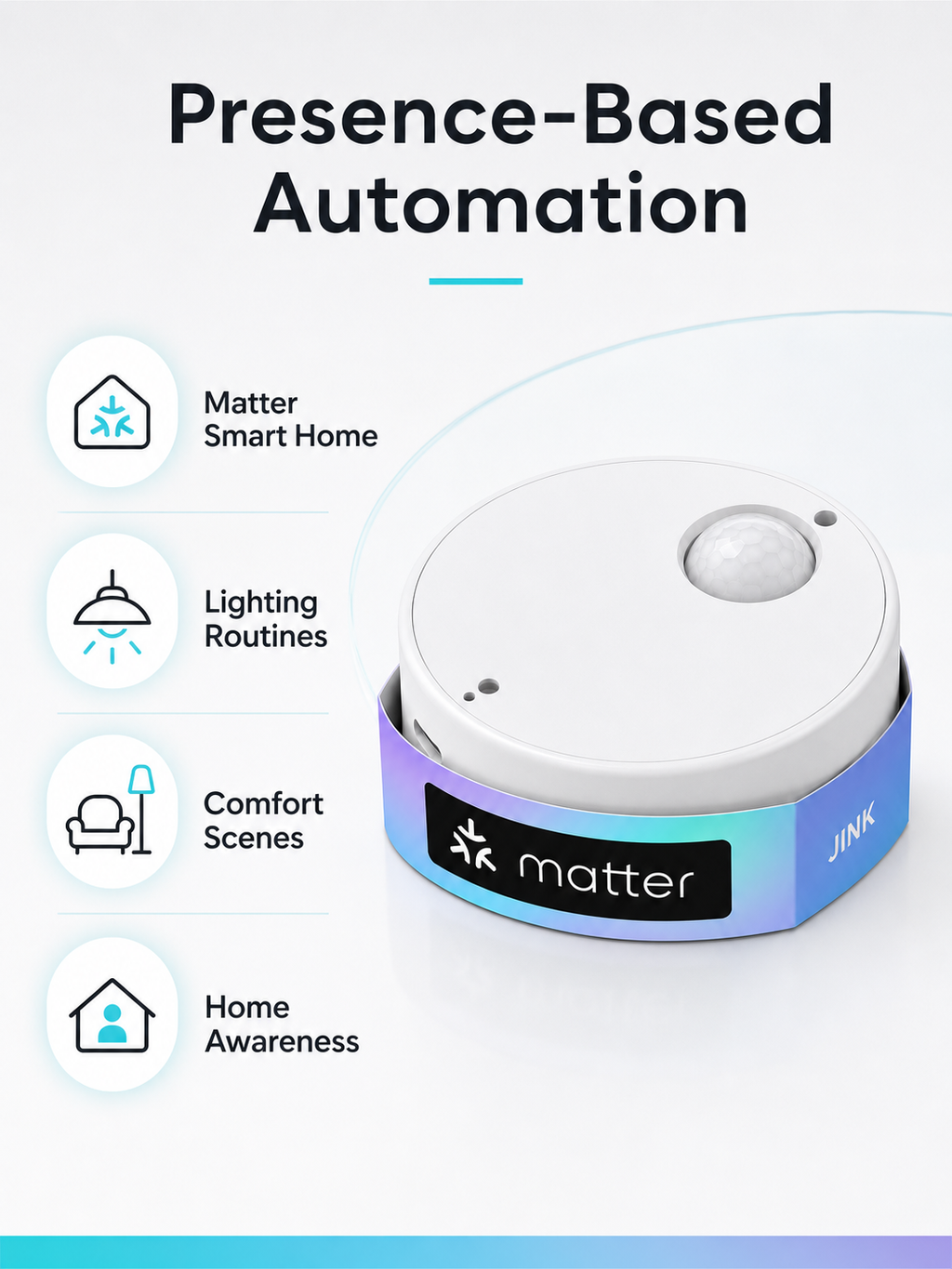 JINK Presence Sensor product benefits and smart home support