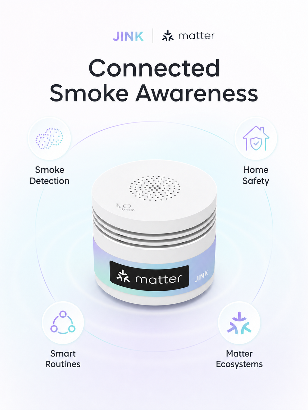 JINK Smoke Sensor connected smoke awareness benefits