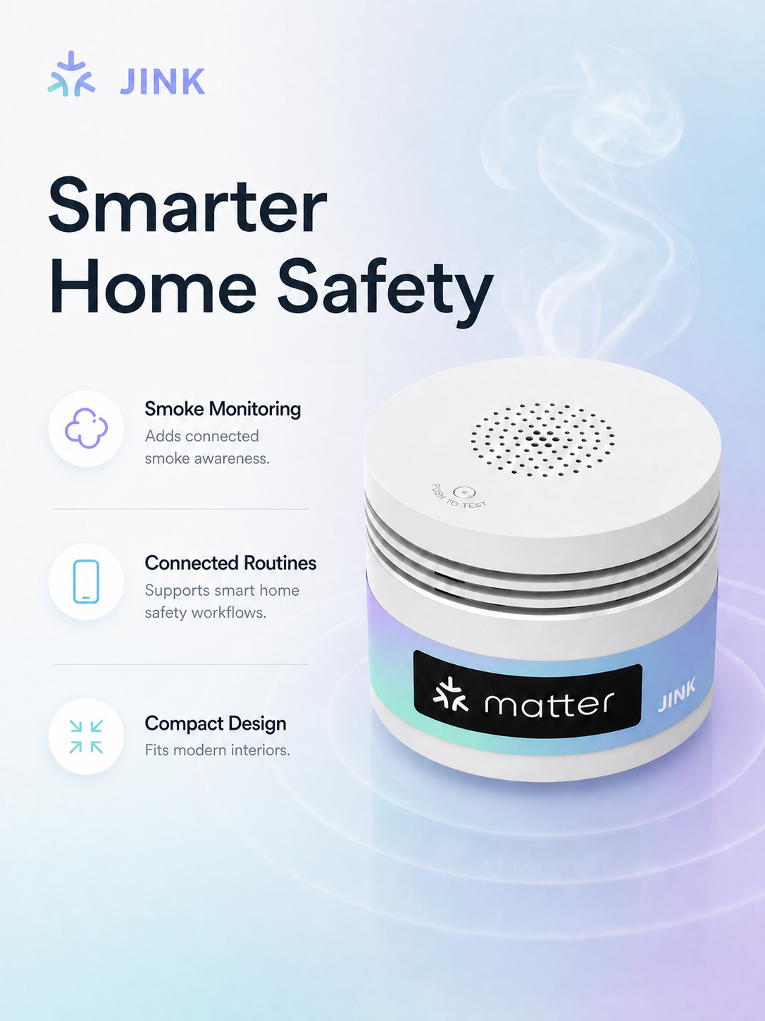 JINK Smoke Sensor connected home safety benefits