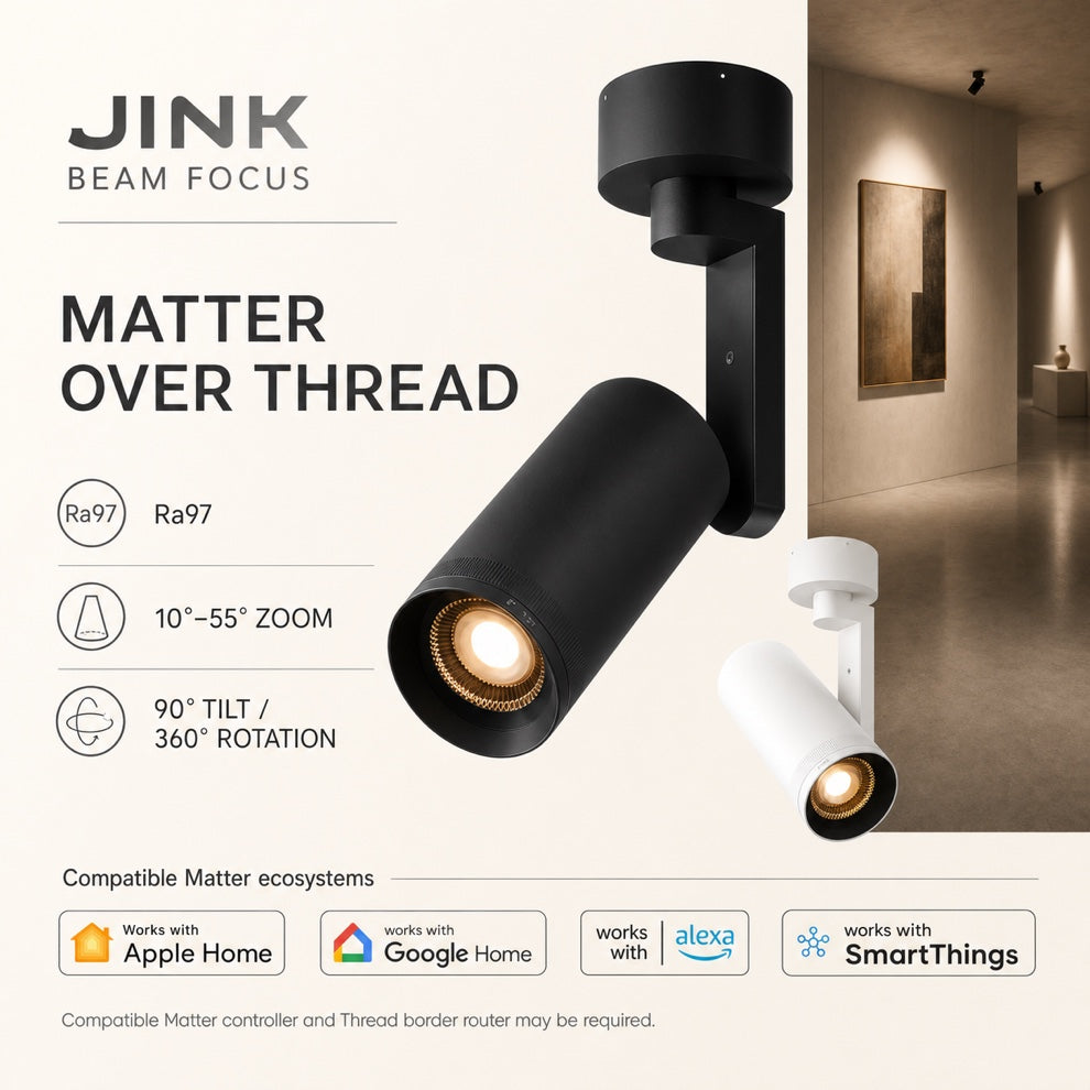 JINK Beam Focus Matter over Thread smart spotlight composite hero