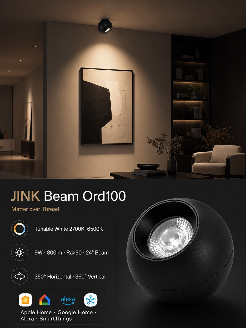 JINK Beam Ord100 Matter over Thread scene benefits and specifications