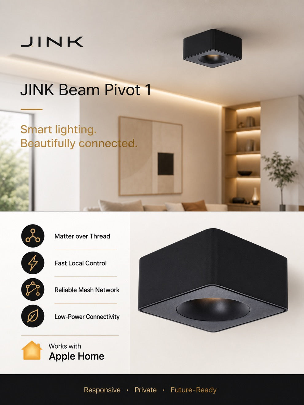 JINK Beam Pivot 1 Matter Apple Home benefits