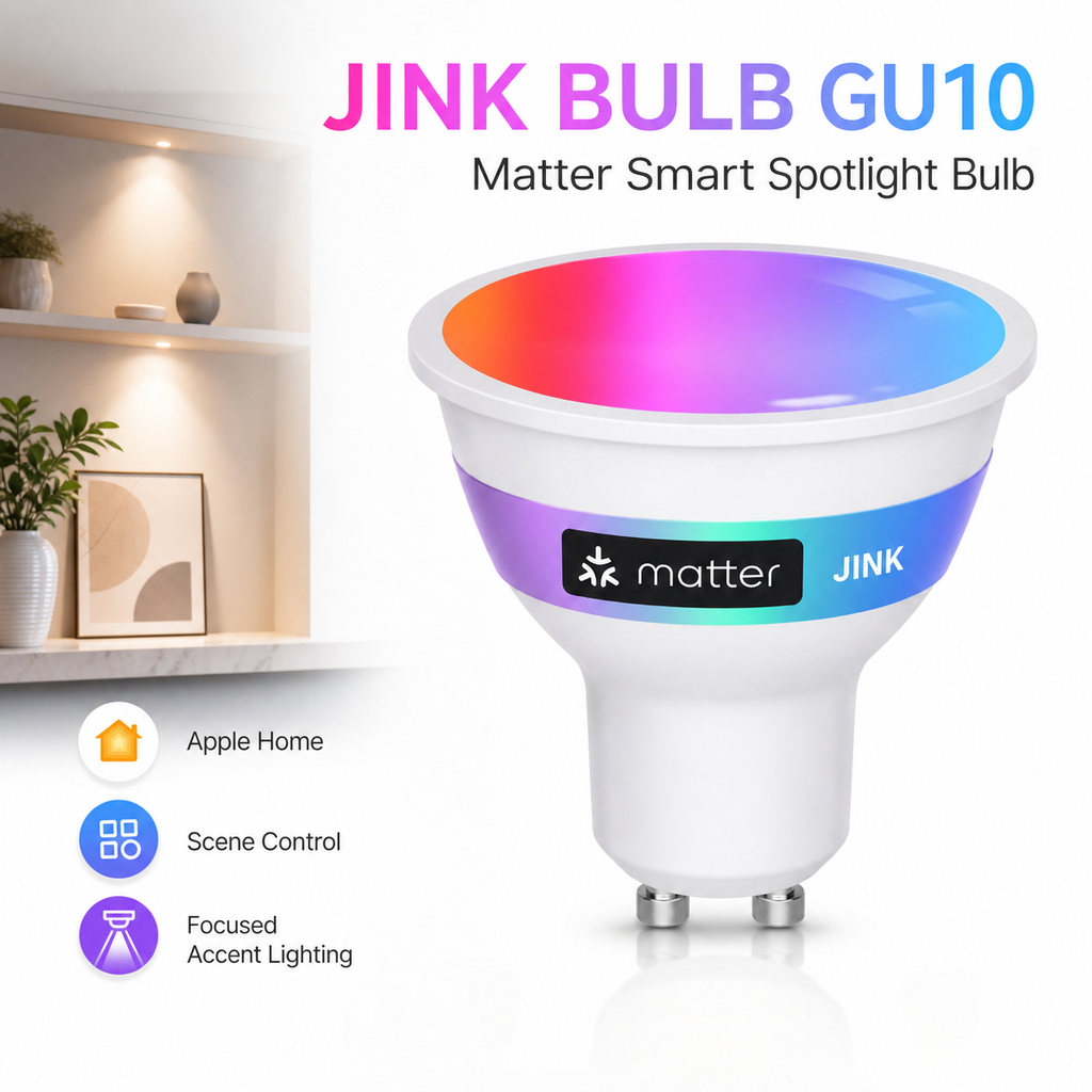 JINK Bulb GU10 Matter Apple Home smart spotlight comprehensive hero