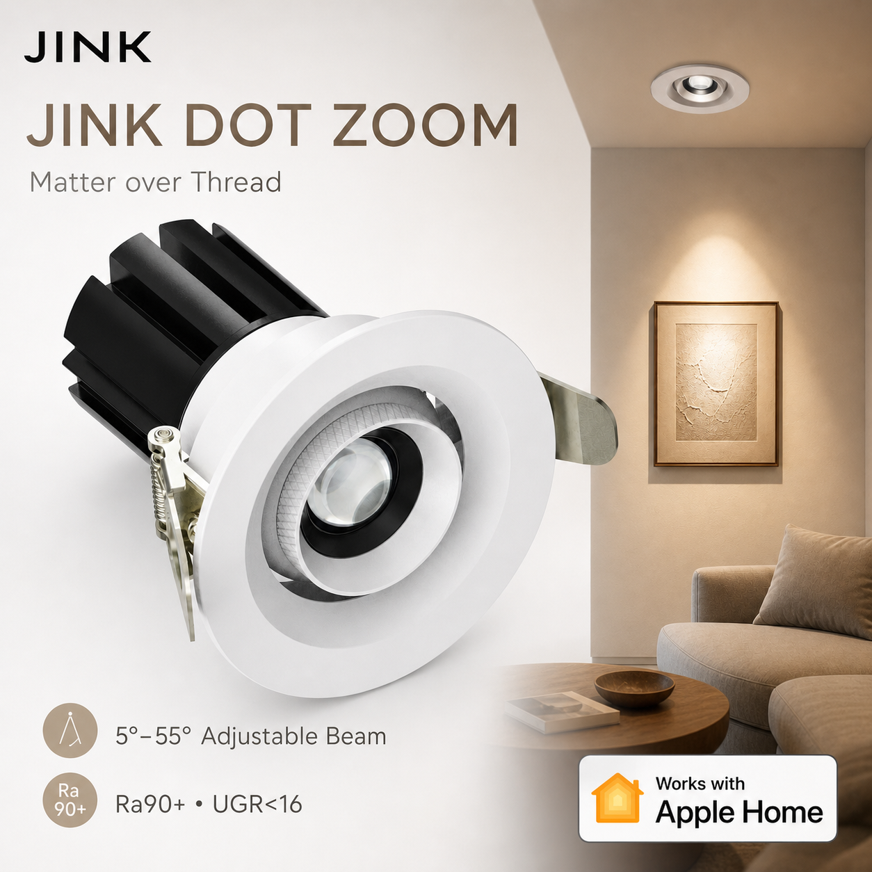 JINK Dot Zoom Matter over Thread Apple Home comprehensive hero
