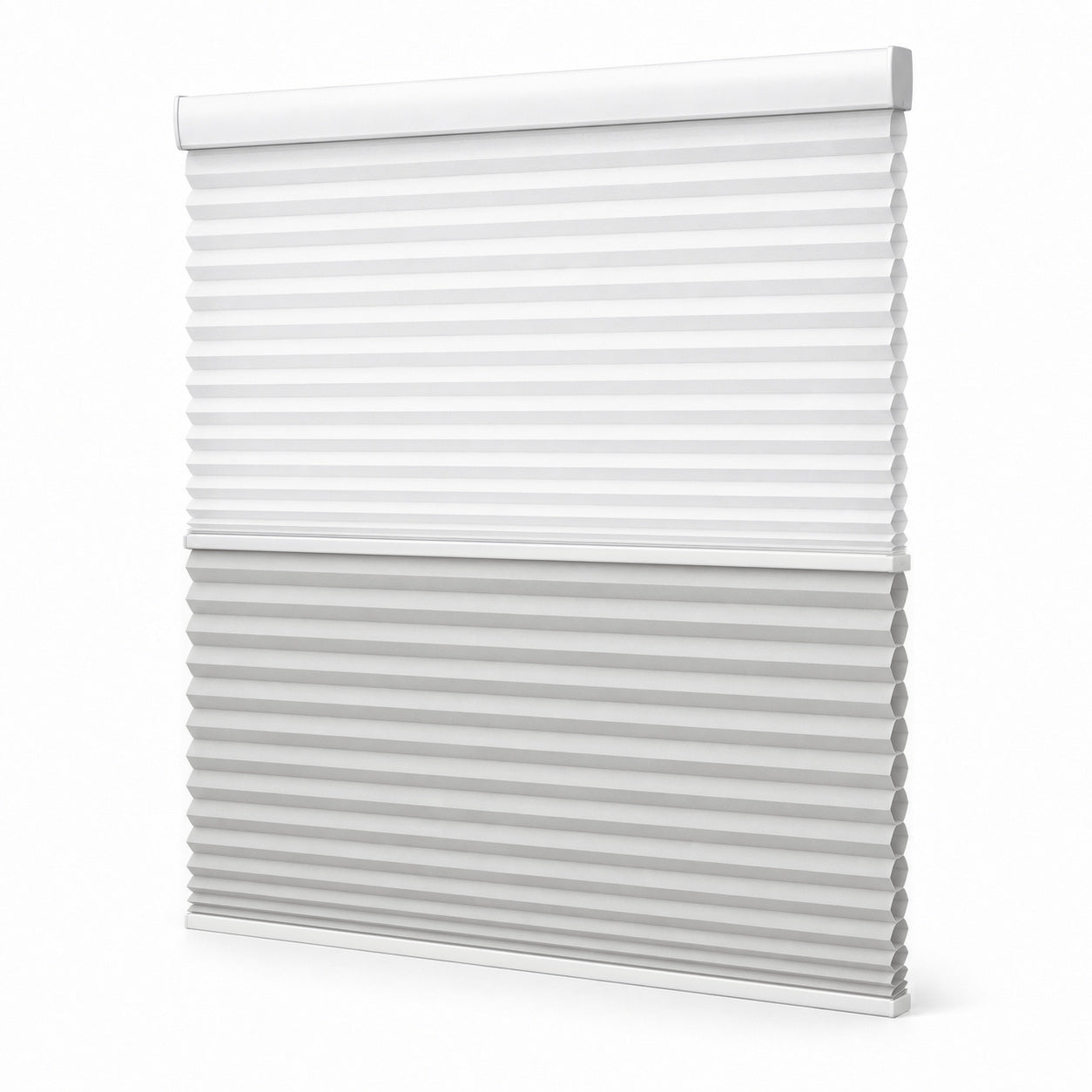 JINK Eclipse 38 mm smart day and night honeycomb shade RYLB001 — Ivory White, white background, cord-free