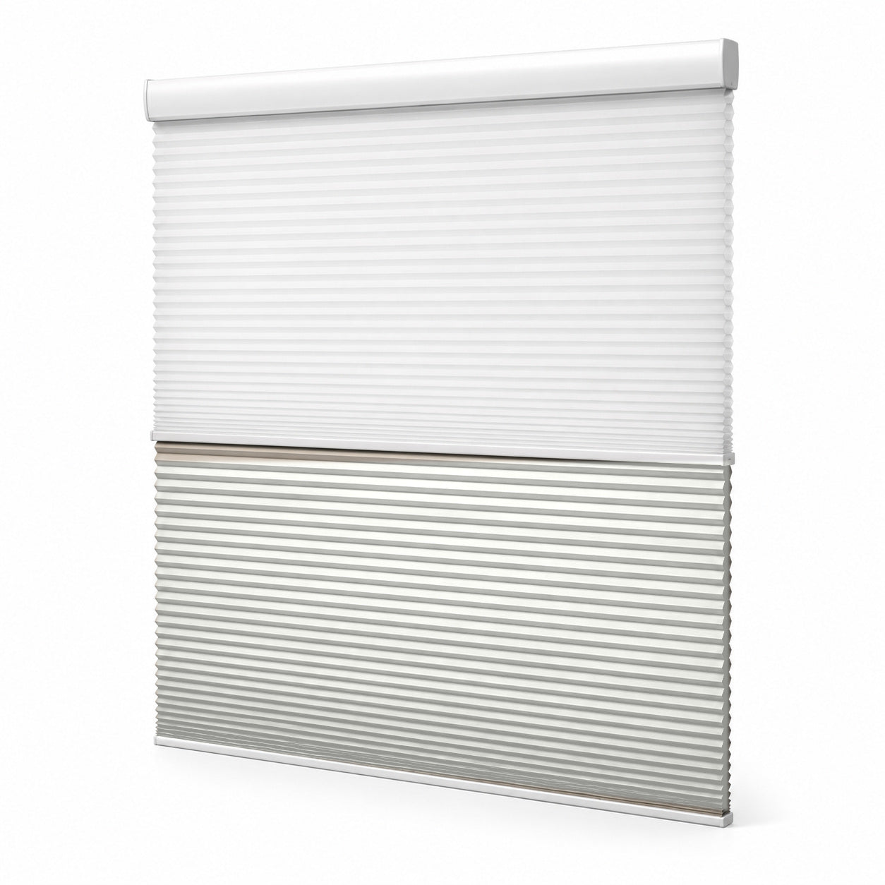 JINK Eclipse smart day and night honeycomb shade C-01 — Moonlight White, main product image, white background, cord-free