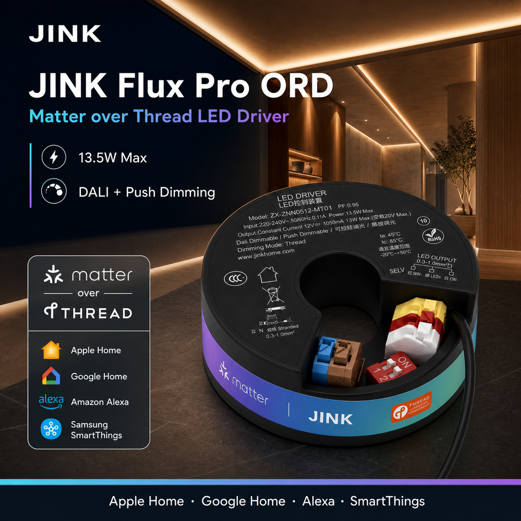 JINK Flux Pro ORD Matter over Thread LED driver hero