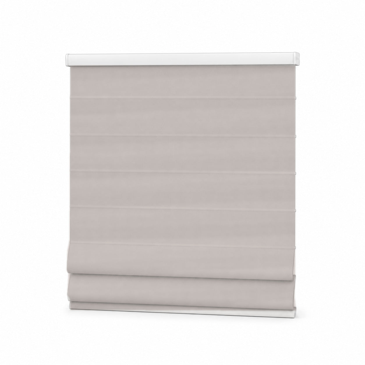 JINK Fold smart motorized Roman shade in GY0273, cord-free product effect image