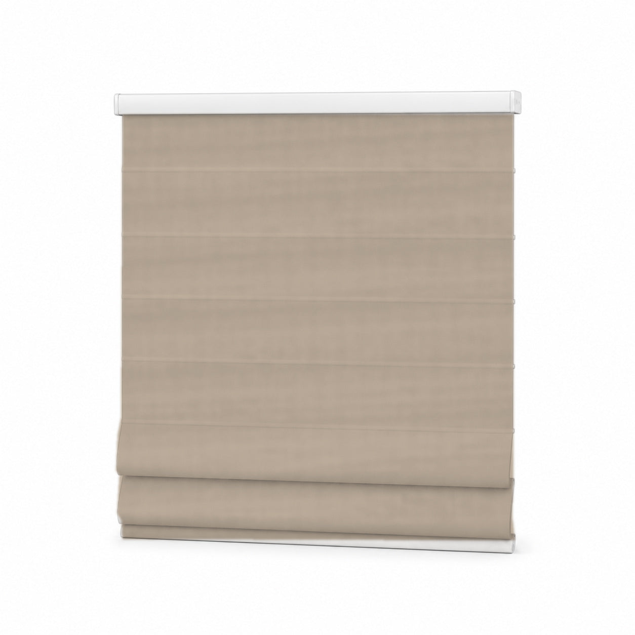JINK Fold smart motorized Roman shade in GY0277, cord-free product effect image