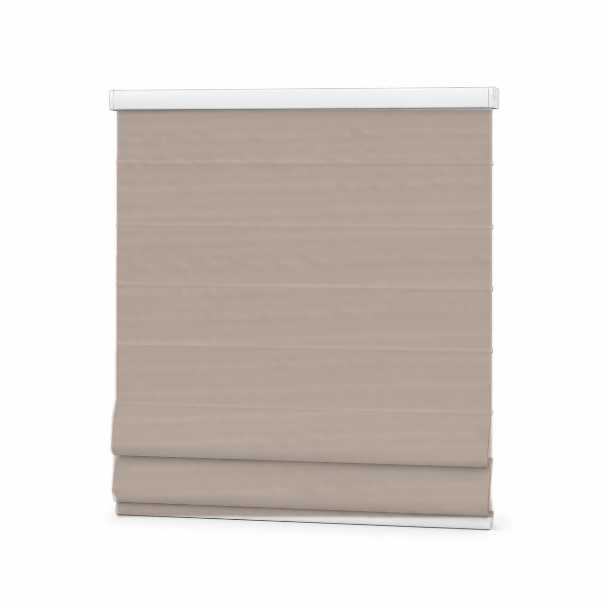 JINK Fold smart motorized Roman shade in GY052-2, cord-free product effect image