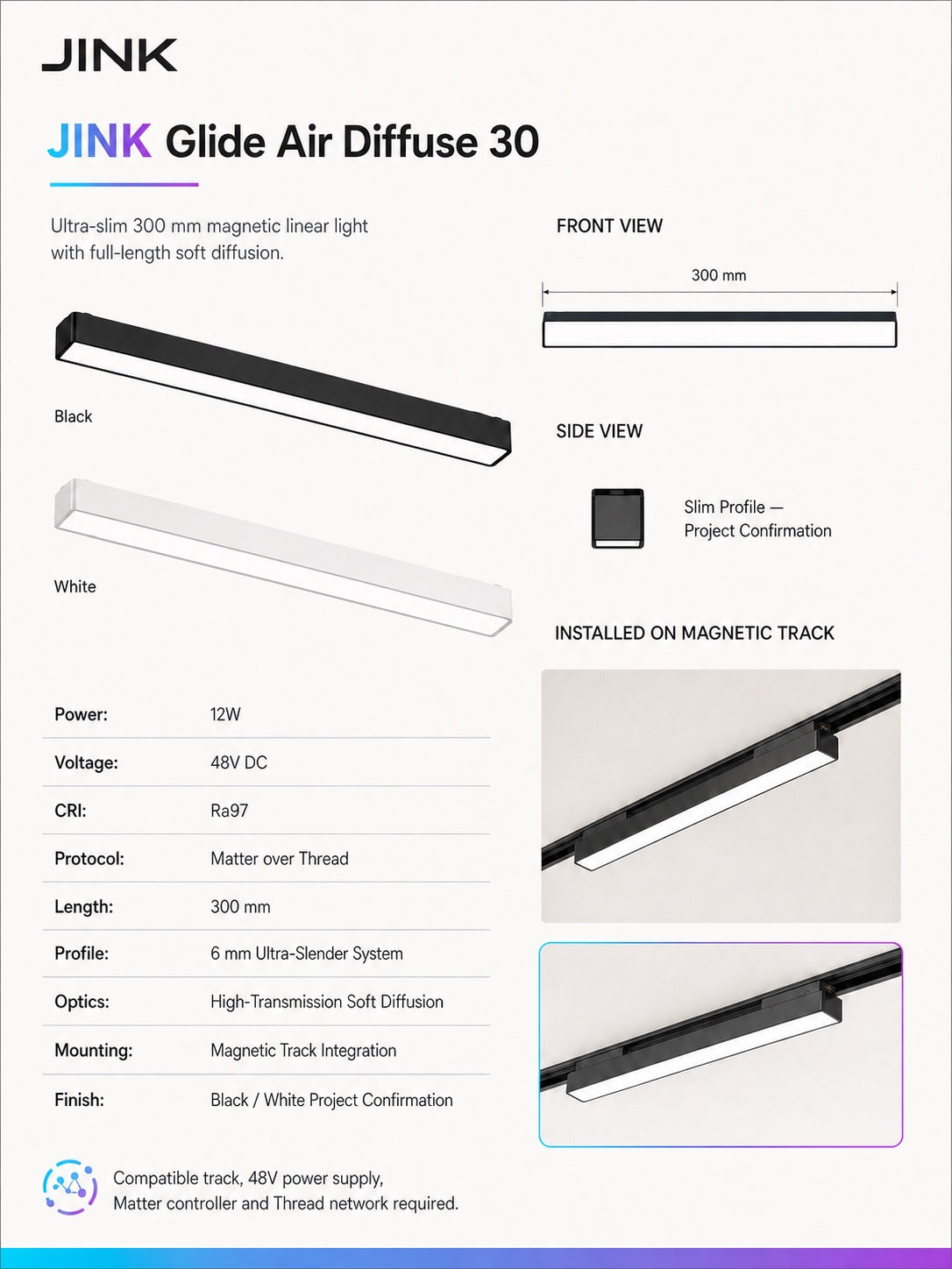 JINK Glide Air Diffuse 30 specifications