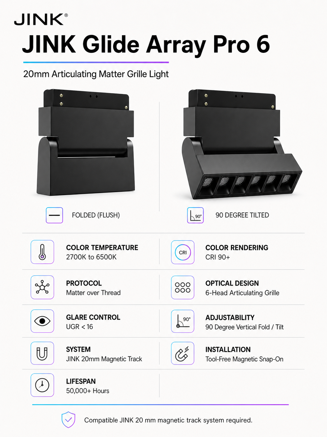 JINK Glide Array Pro 6 specifications
