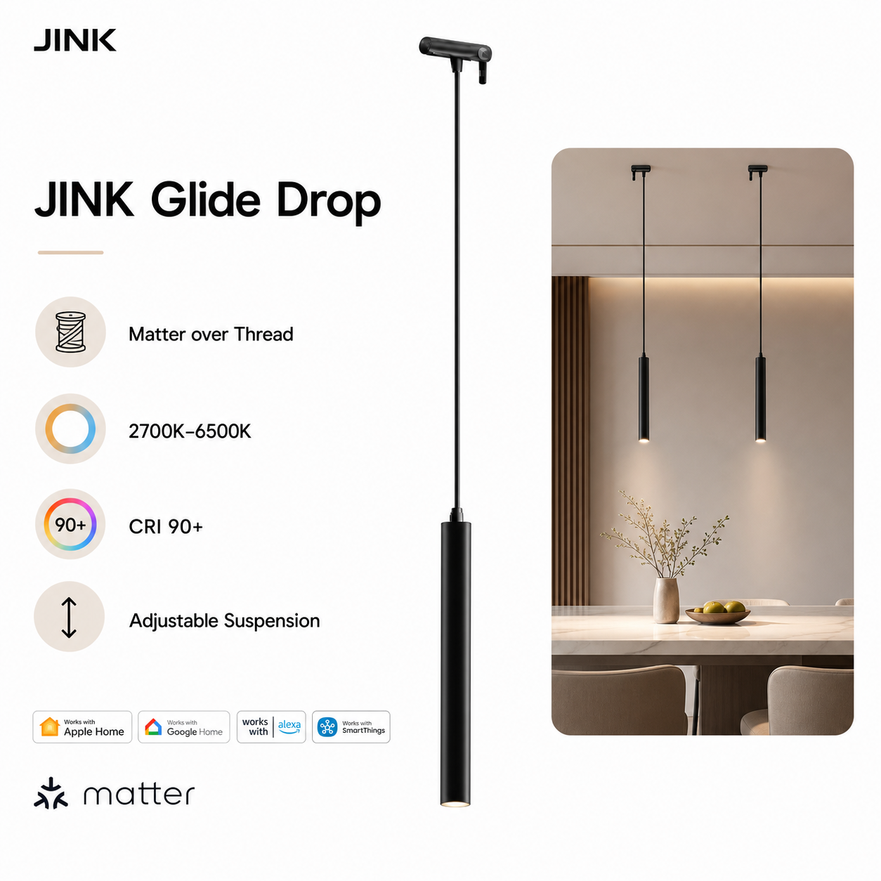 JINK Glide Drop comprehensive Matter pendant hero