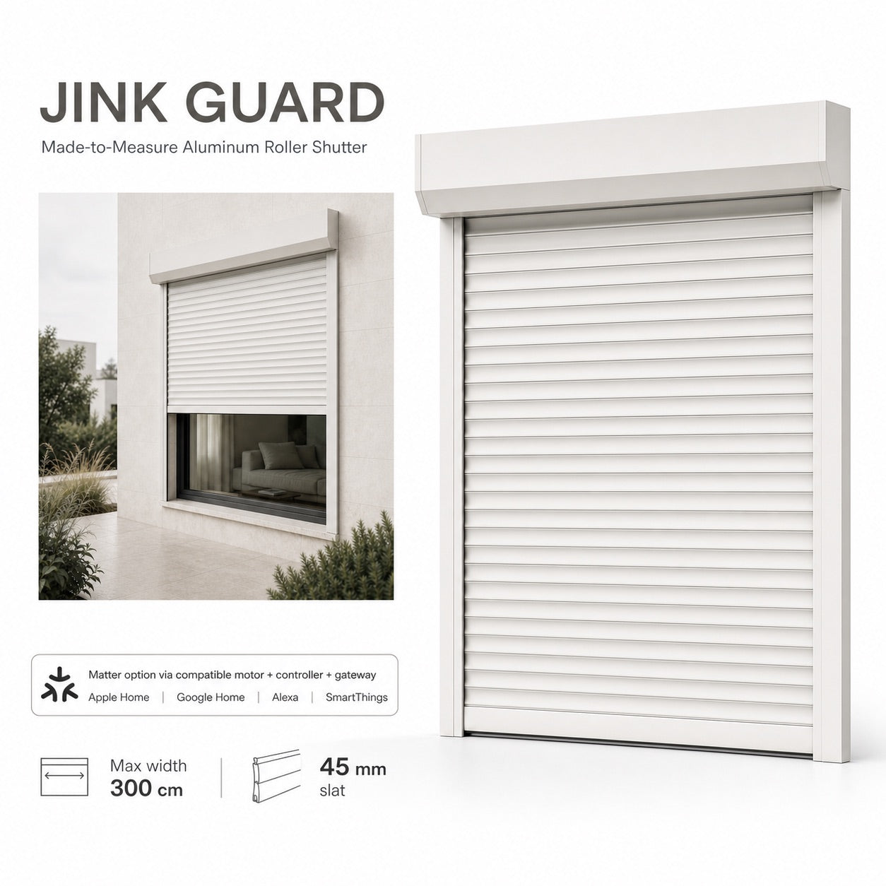 JINK Guard square comprehensive hero with scene and qualified Matter ecosystem options