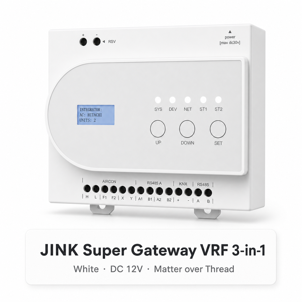JINK Super Gateway VRF 3-in-1 White DC 12V Matter over Thread variant