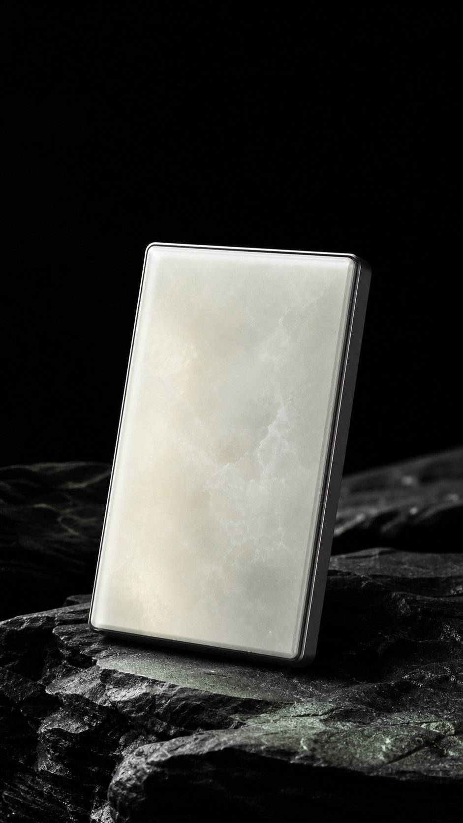 JINK Switch 2.5D custom jade glass panel front view