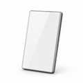 JINK Switch 2.5D US standard glossy white panel with silver aluminum frame