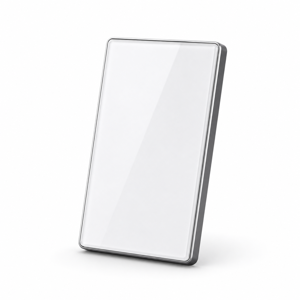 JINK Switch 2.5D US standard glossy white panel with silver aluminum frame