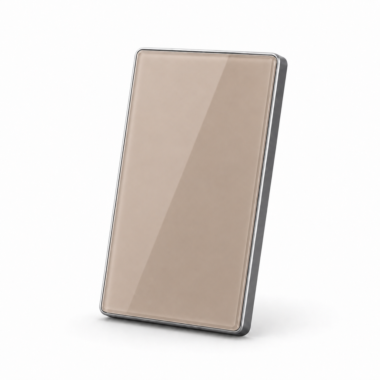 JINK Switch 2.5D US standard warm champagne panel with silver aluminum frame