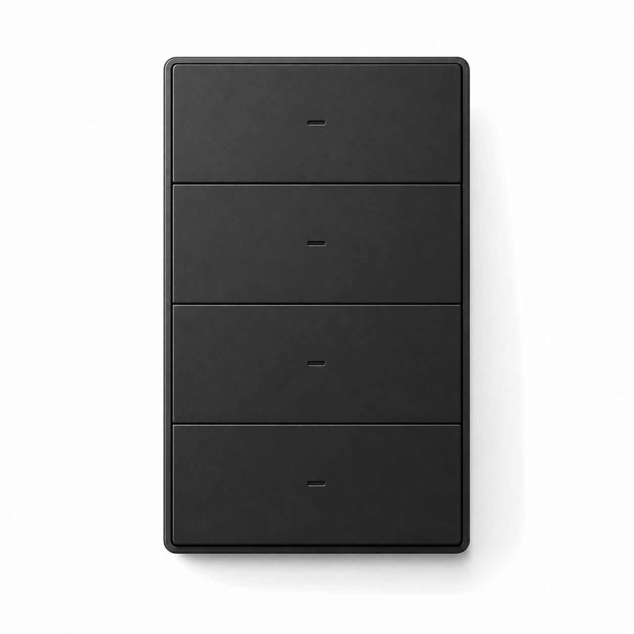 JINK Switch A120 US 120 format 4 Gang Black on white background