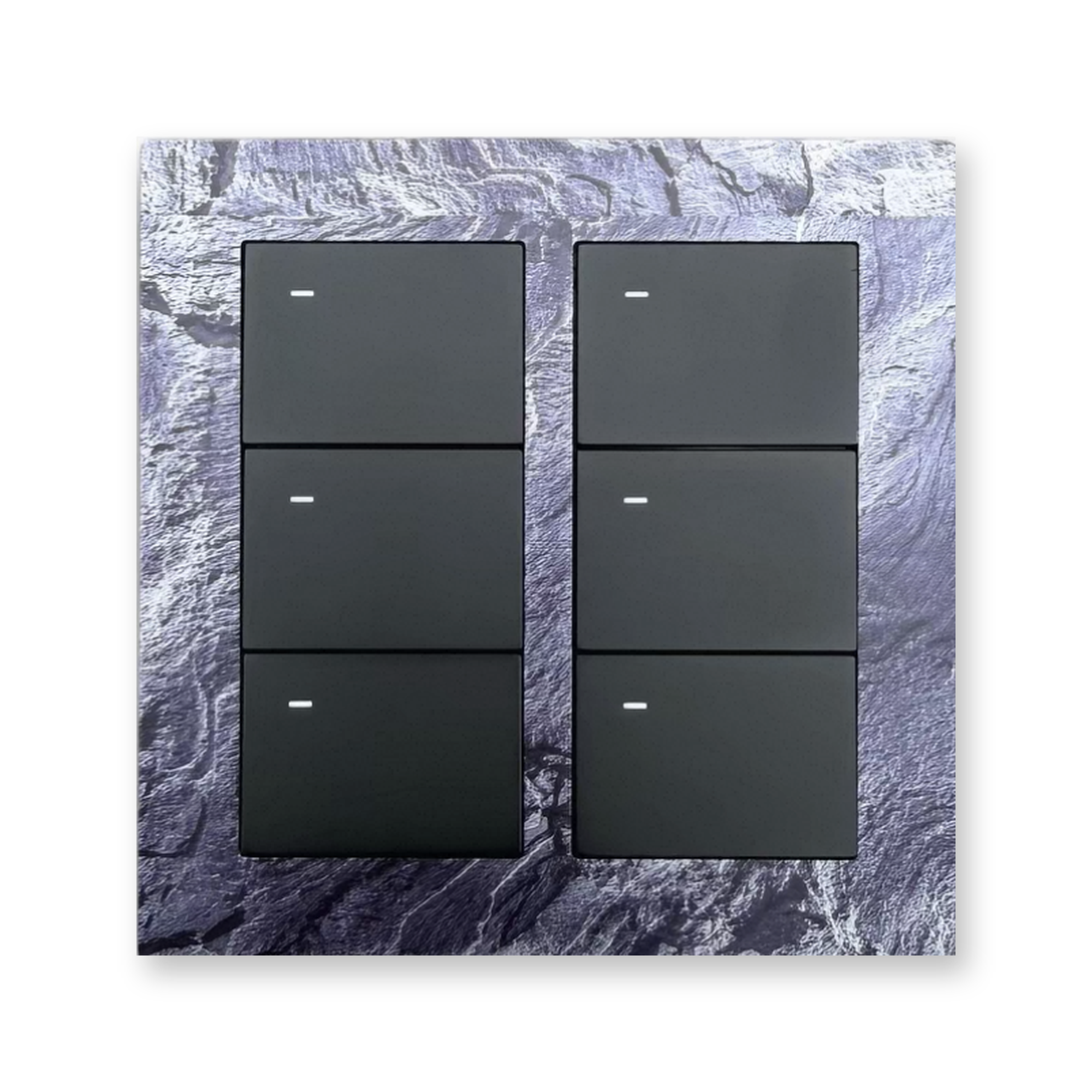 JINK Switch EGG 6-Key 3-Relay Aluminum 90 mm Meteorite Blue