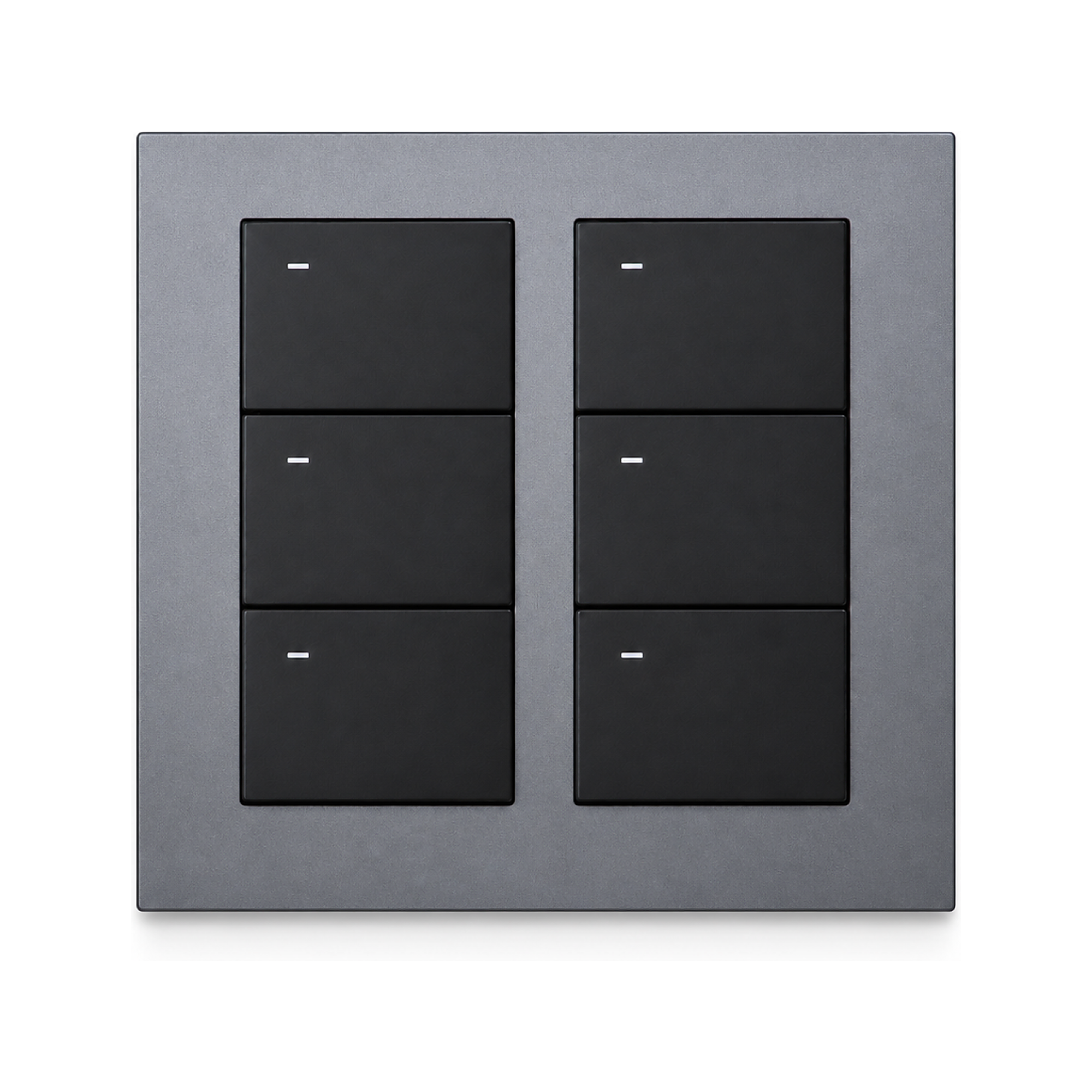 JINK Switch EGG 6-Key 3-Relay Aluminum 90 mm Gangable Graphite Gray