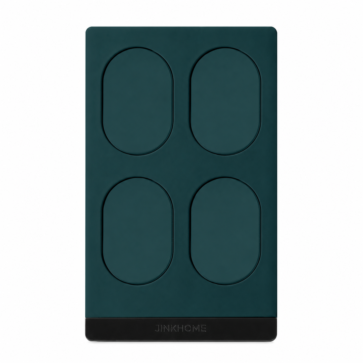 JINK Switch Stealth Deep Emerald four-button US-standard Matter over Thread smart wall switch with engraved JINKHOME logo