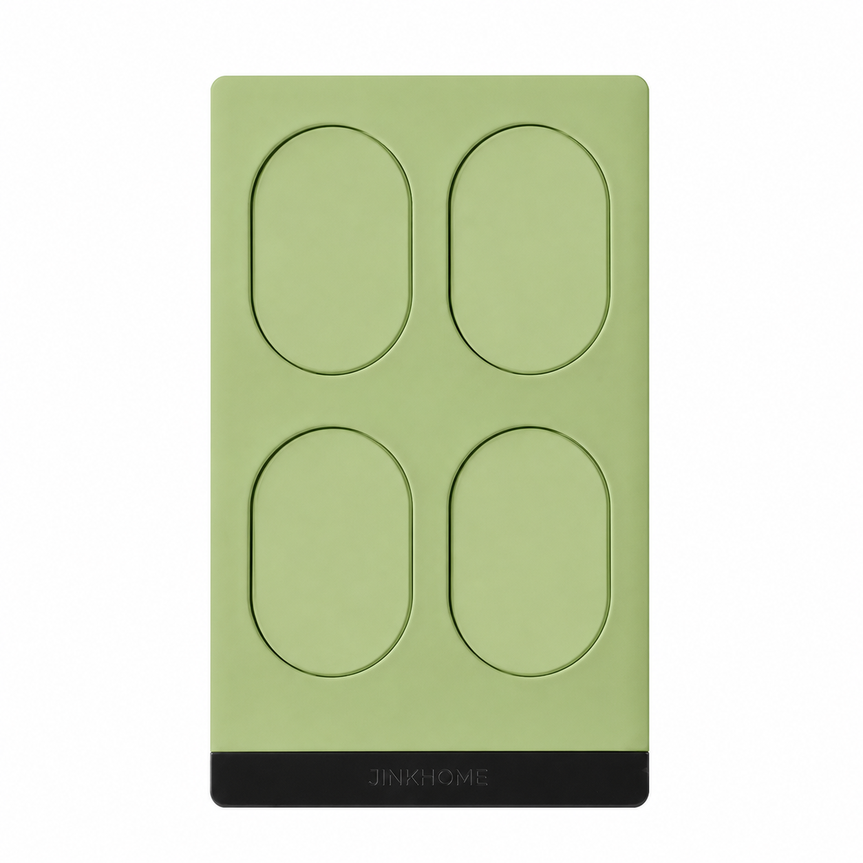 JINK Switch Stealth Peacock Green four-button US-standard Matter over Thread smart wall switch with engraved JINKHOME logo