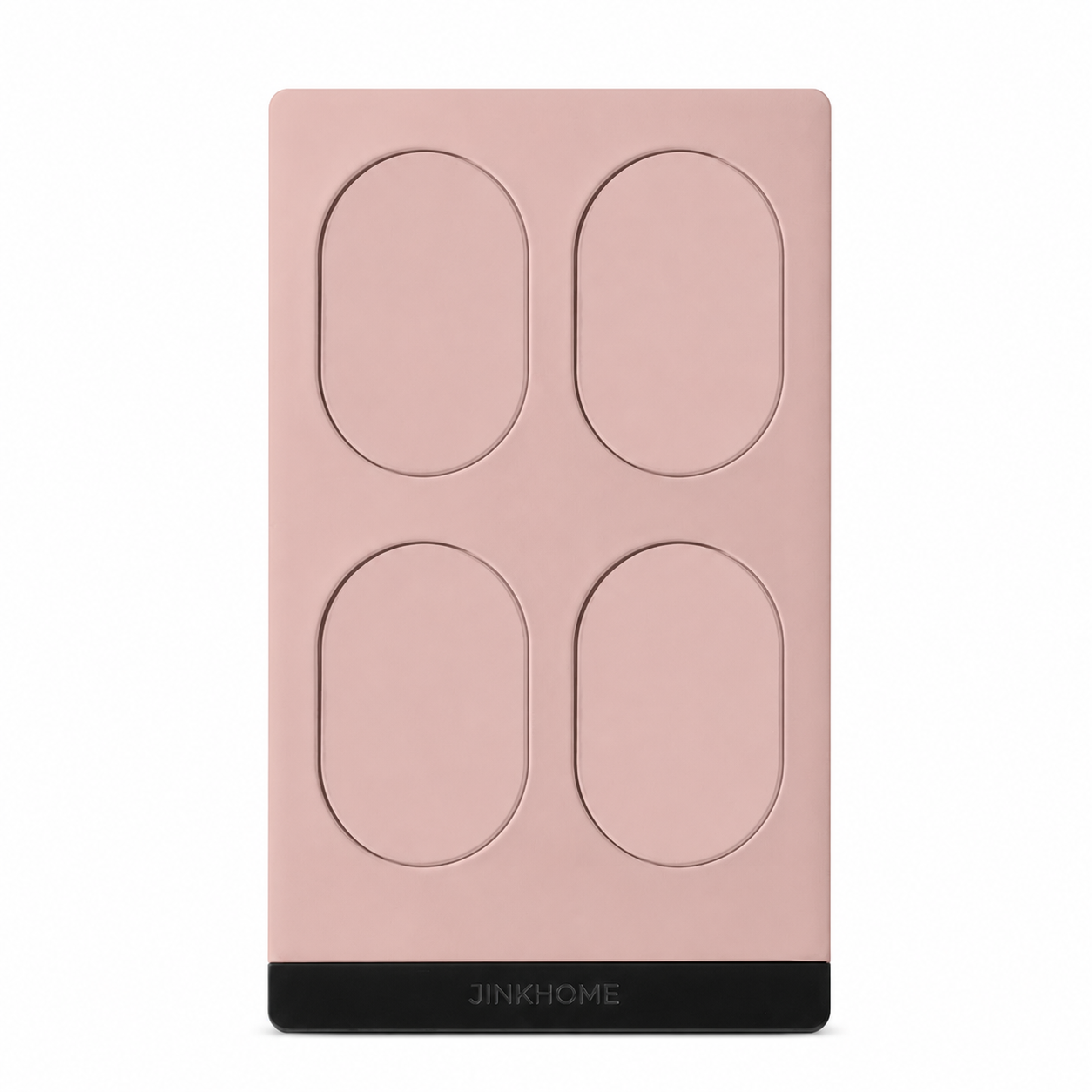 JINK Switch Stealth Pomegranate Pink four-button US-standard Matter over Thread smart wall switch with engraved JINKHOME logo