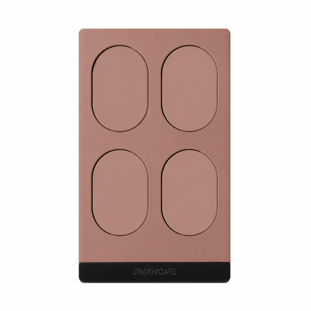 JINK Switch Stealth Rose Gold four-button US-standard Matter over Thread smart wall switch with engraved JINKHOME logo