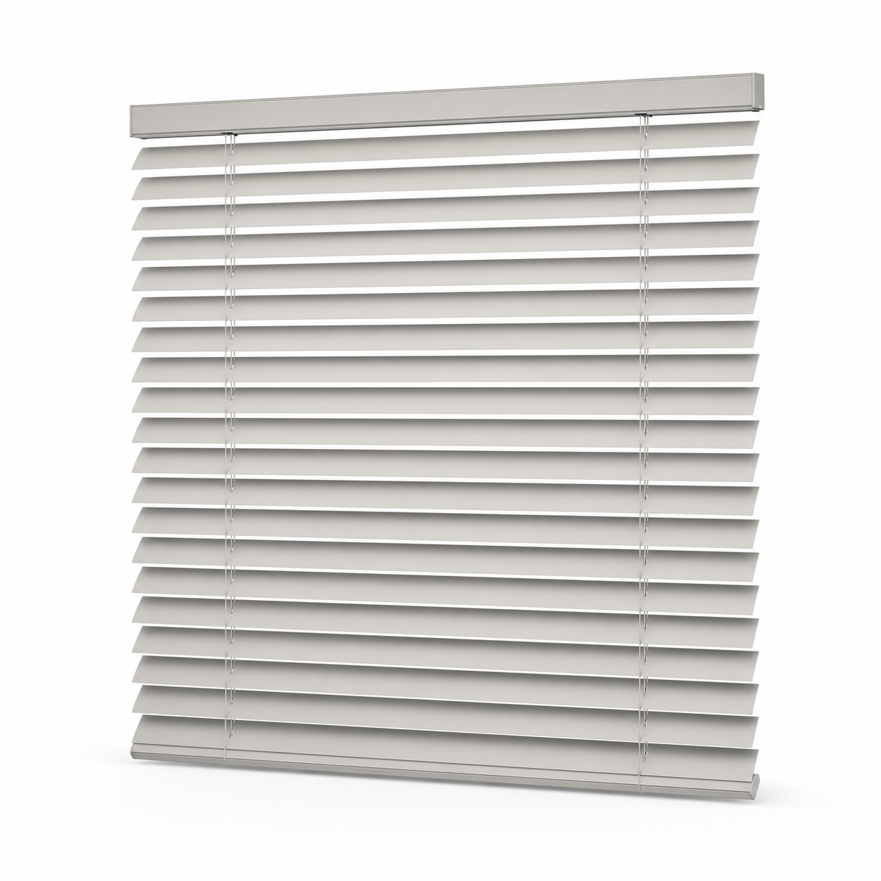 JINK Tilt Alloy Soft 35 mm matte aluminum Venetian blind on white