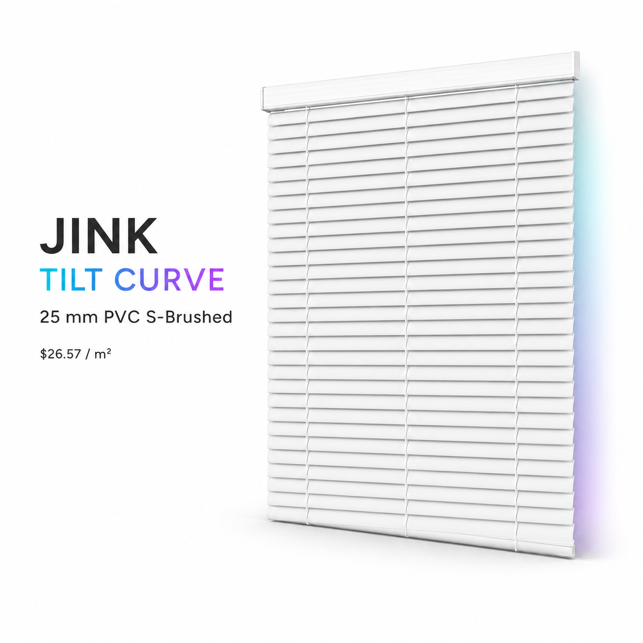 JINK Tilt Curve 25 mm PVC S-Brushed, $26.57 per square metre