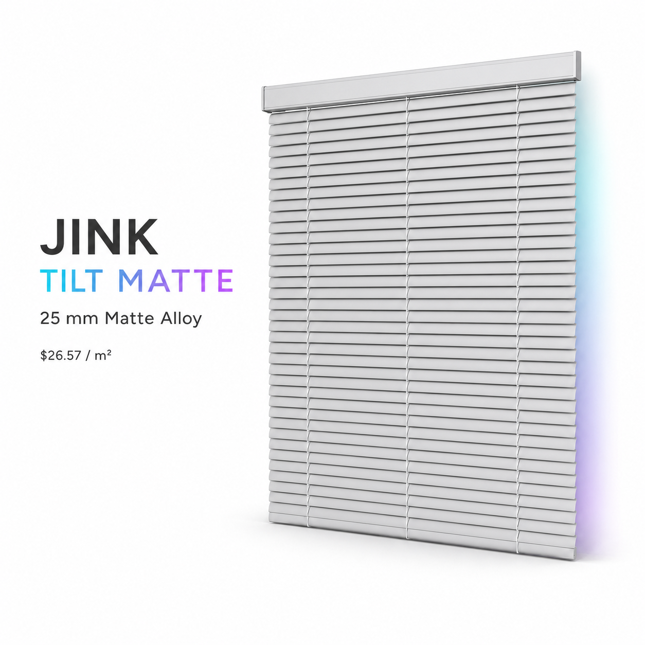JINK Tilt Matte 25 mm Matte Alloy, $26.57 per square metre