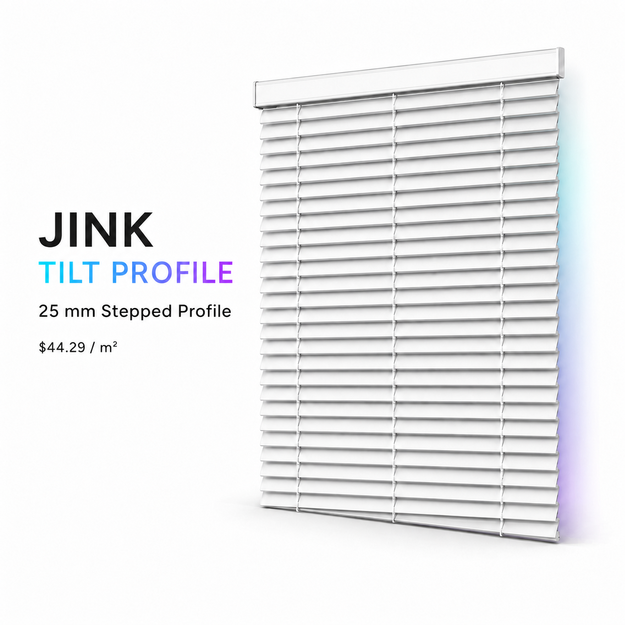 JINK Tilt Profile 25 mm Stepped Profile, $44.29 per square metre
