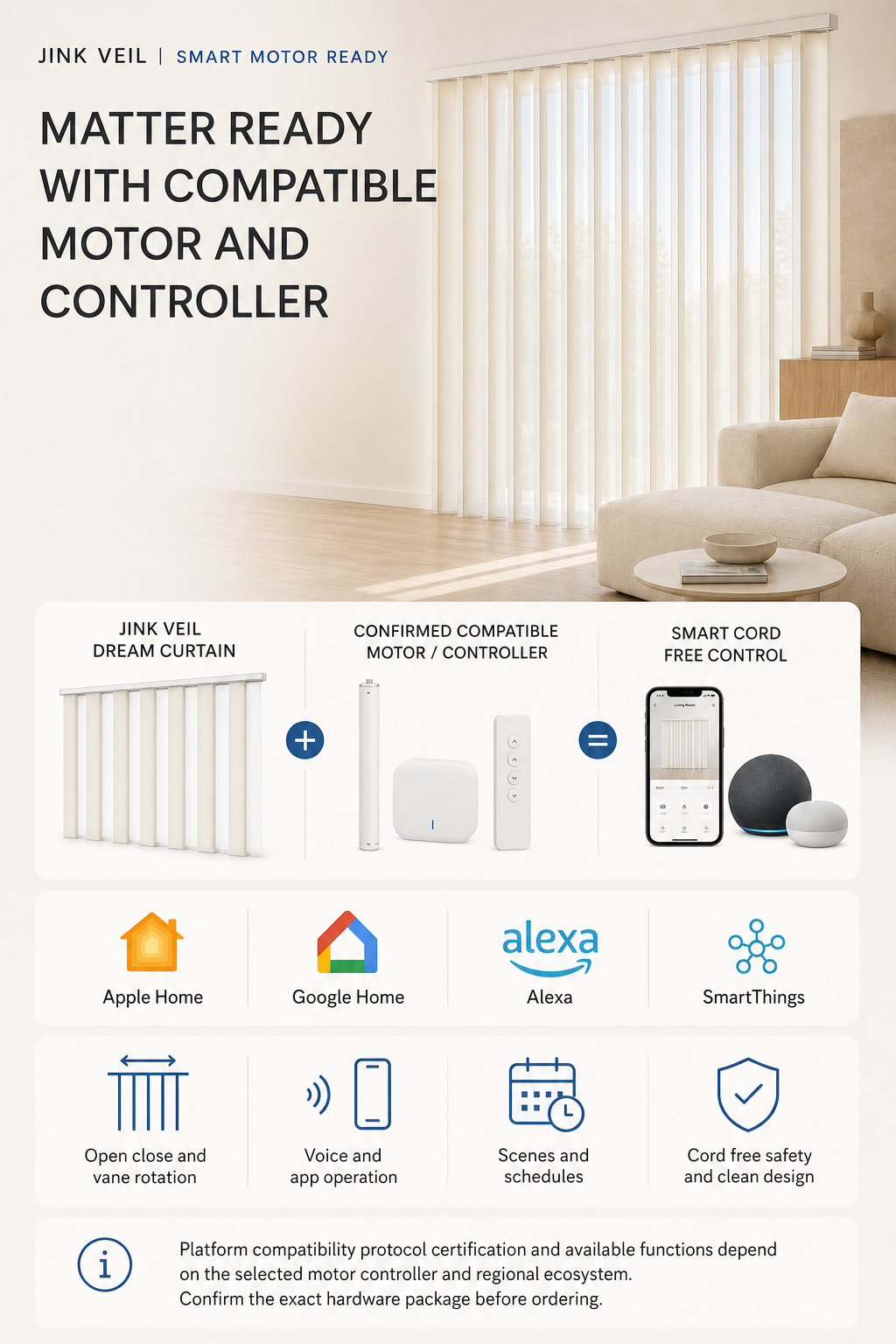 JINK Veil compatible motor and Matter ecosystem benefits