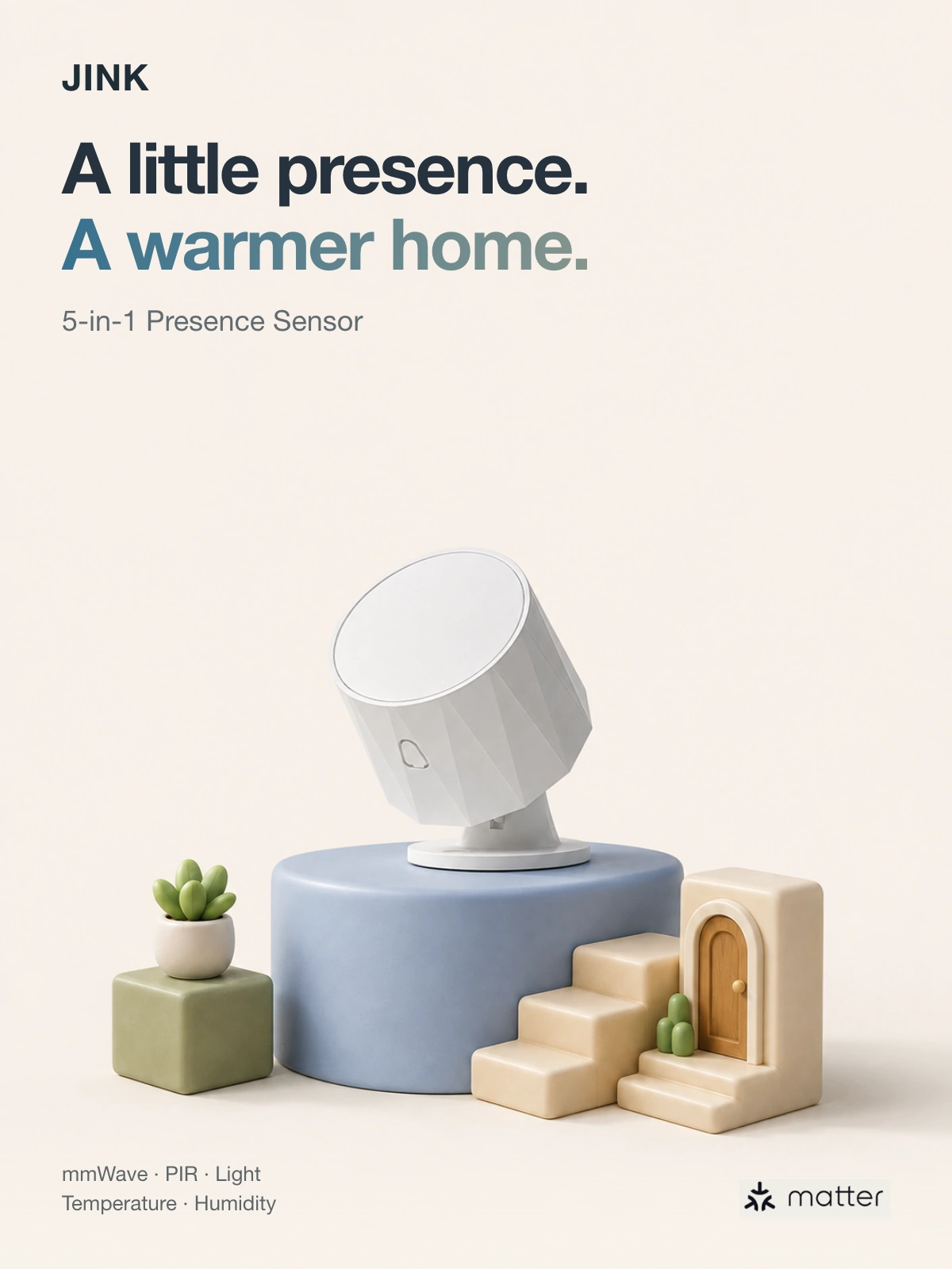 JINK 5-in-1 presence sensor · Scenes & features 1