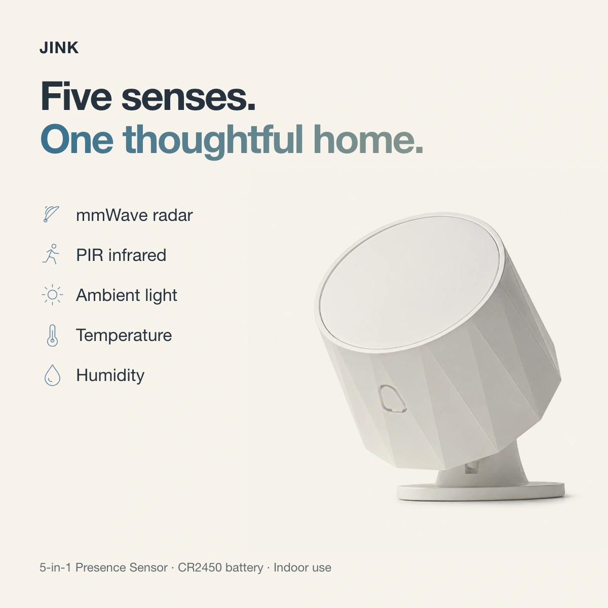 JINK 5-in-1 presence sensor · Highlights 5
